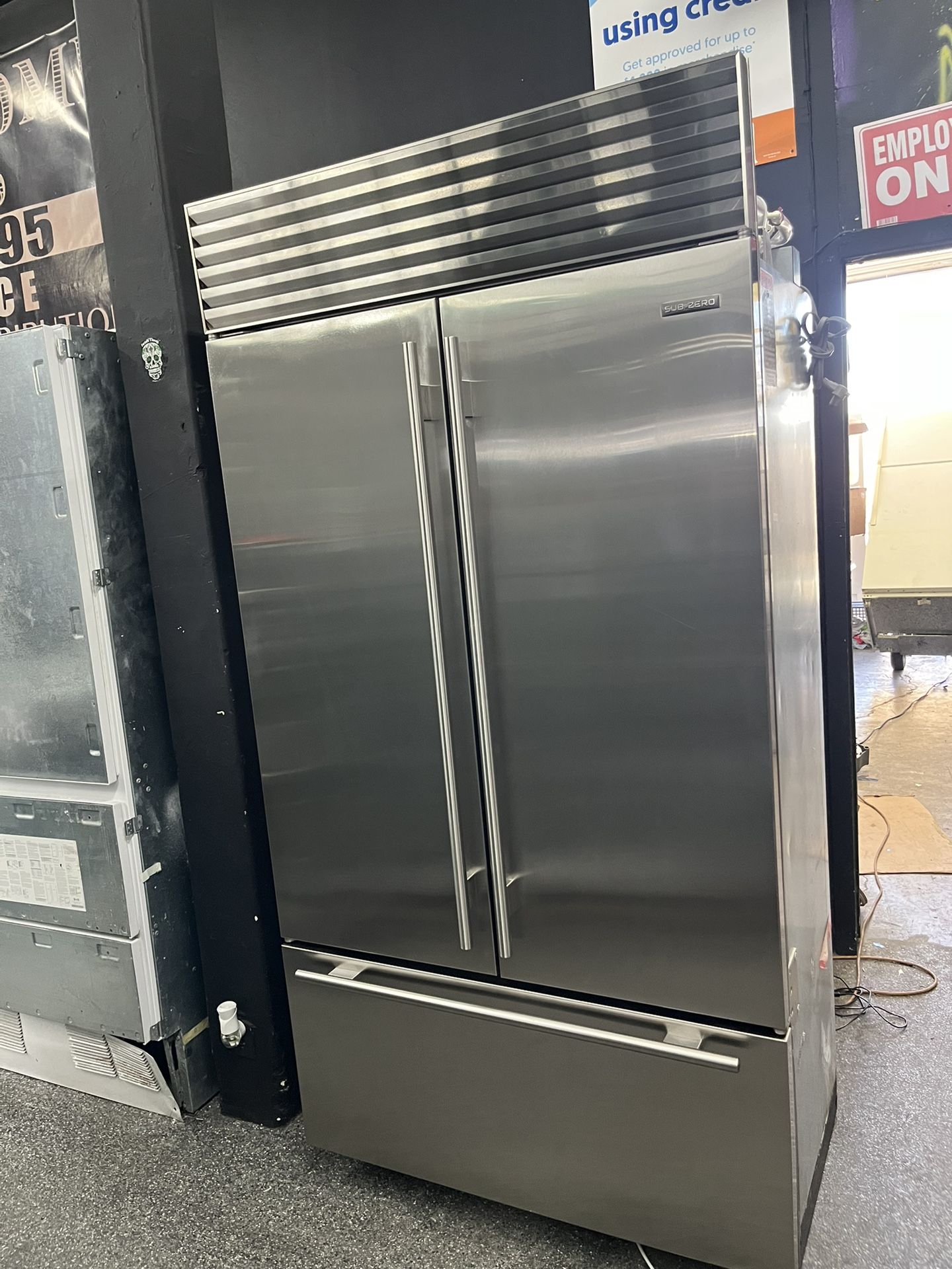 Sub-Zero French Door Built In 42β Refrigerator Stainless Steel