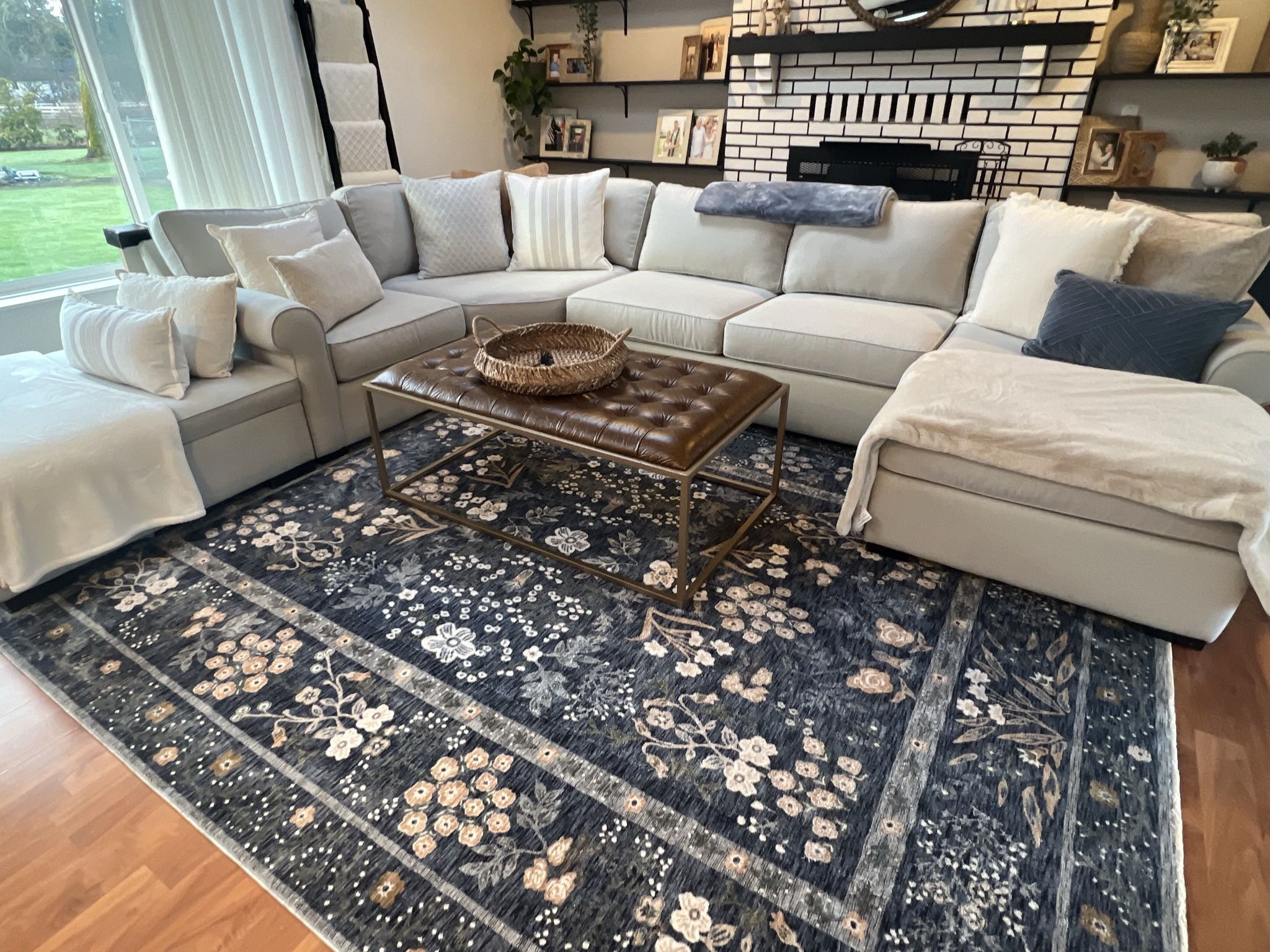 Chaise Sectional With Ottoman