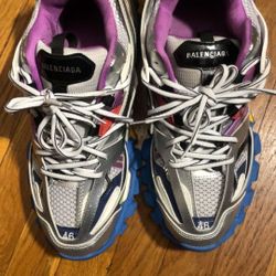 Balenciaga Silver Multi Color Tracks 