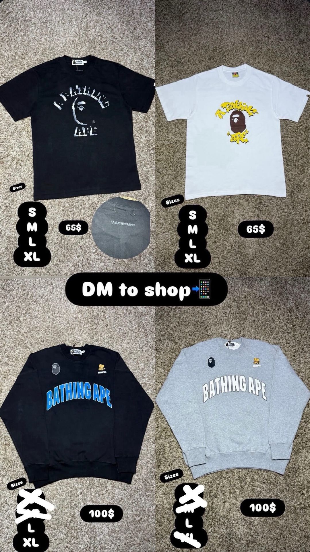 Bape Tees