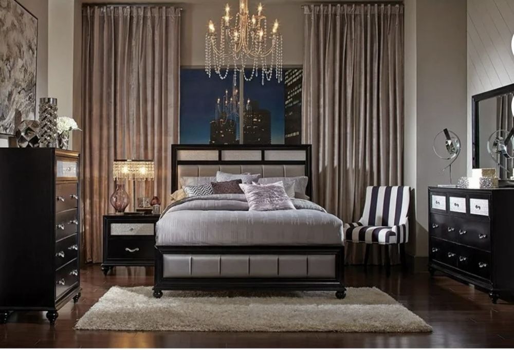 Queen Size Bed Frame, Headboard, And Mattress