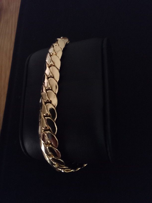 Gold Deep Plated Snake Bracelet Jewelry
