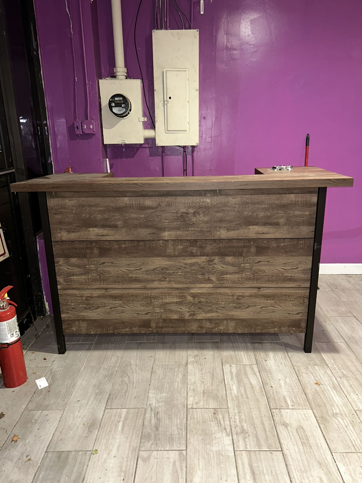 Wooden Reception Desk 