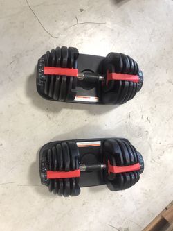 Adjustable dumbbells 52.5lb