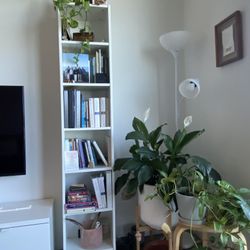 📚 Tall White Bookshelf - Sleek & Space-Saving