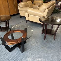 Cocktail Table And Two End Tables
