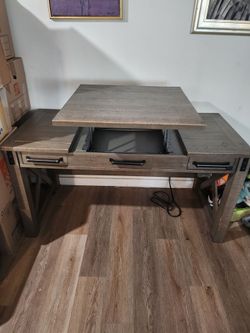 Ashley Furniture "Aldwin" 60" Lift Top Desk w/ Power Outlets