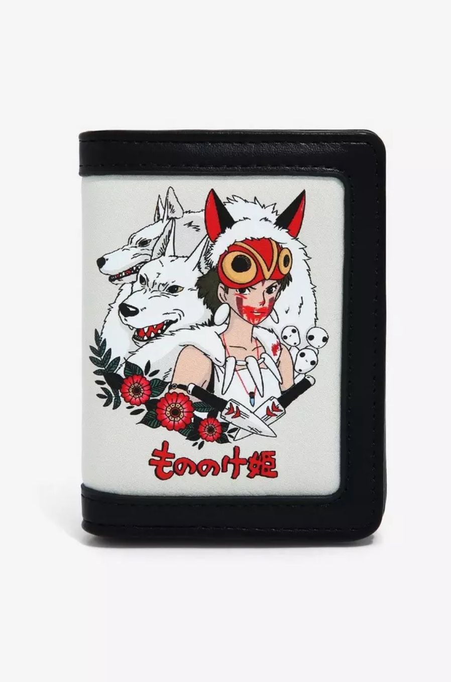 (NWT) Our Universe Studio Ghibli Princess Mononoke San with Wolves Portrait Bifold Cardholder