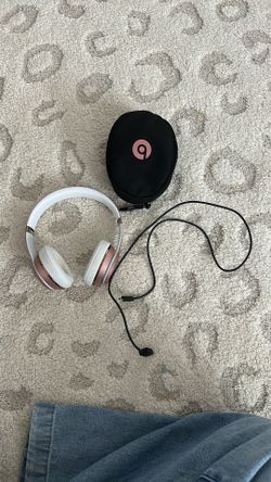 Pink beats headphones