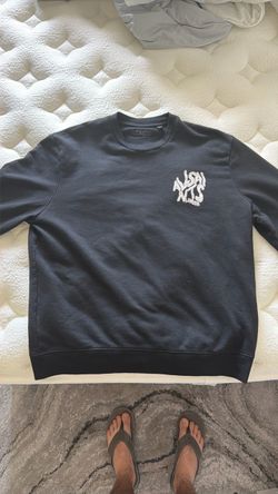 AllSaints Waved Relaxed Fit Sweatshirt Jet Black