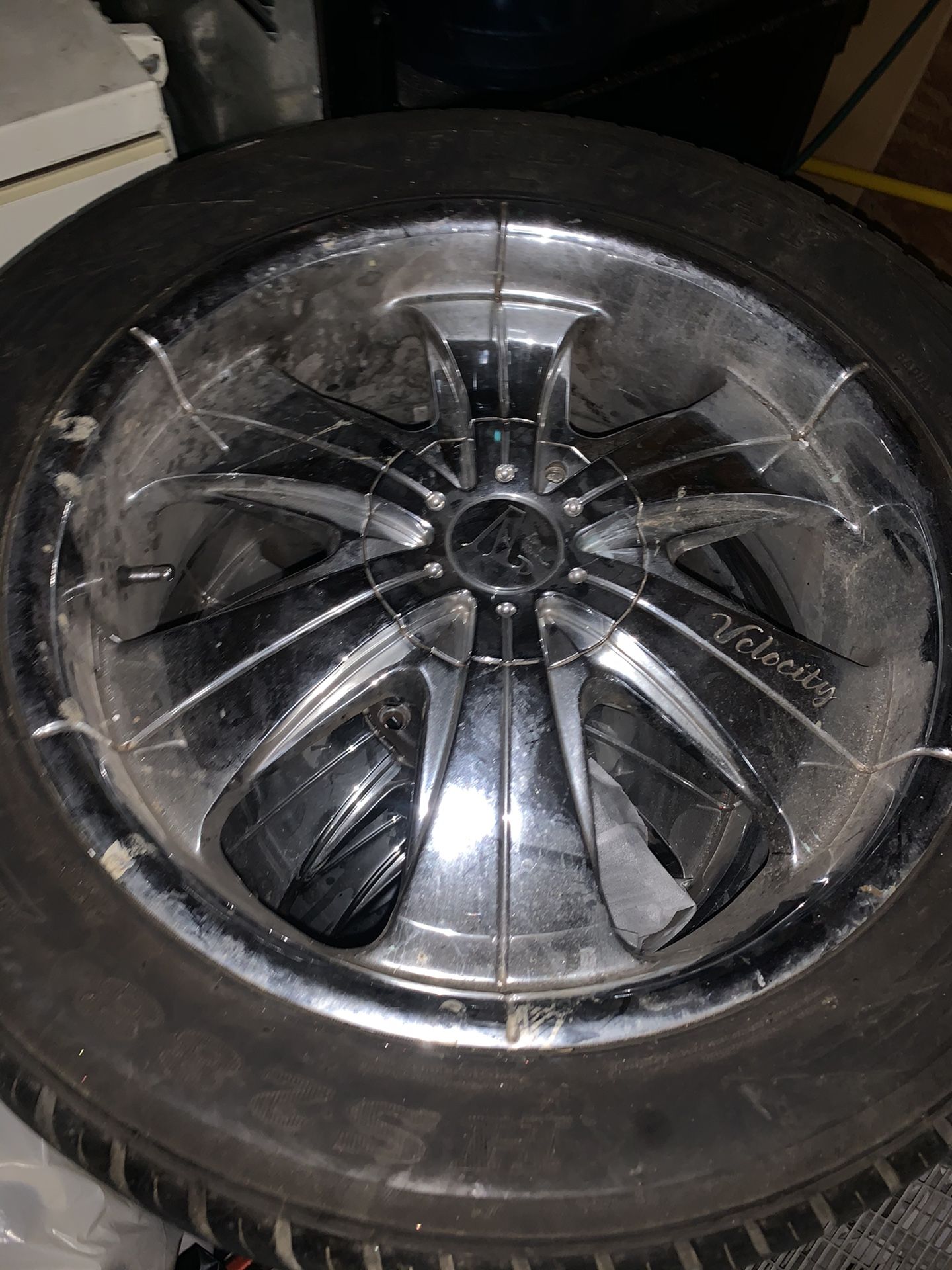 20” Velocity Rims With Tires