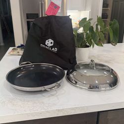 Hexclad 14 Inch Fry Pan With Dome Lid