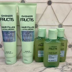 Garnier Fructis Hair Filler Hyaluronic Acid Moisture Repair Gel Cream, 5.1 fl oz OR Garnier Fructis Hair Filler Hyaluronic Acid Moisture Repair Serum,
