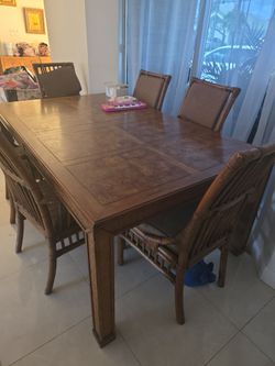 dining set with its two tables