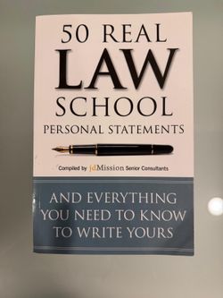 50 Real Law School Personal Statements Guide Paperback Book