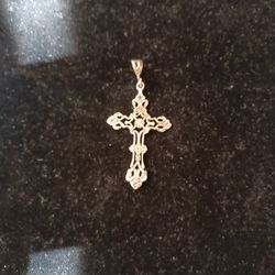 Sterling Silver Cross Charm 