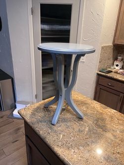 Gray side table