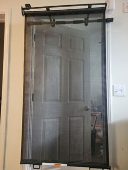 54" Black Indoor/Outdoor Retratable Gate