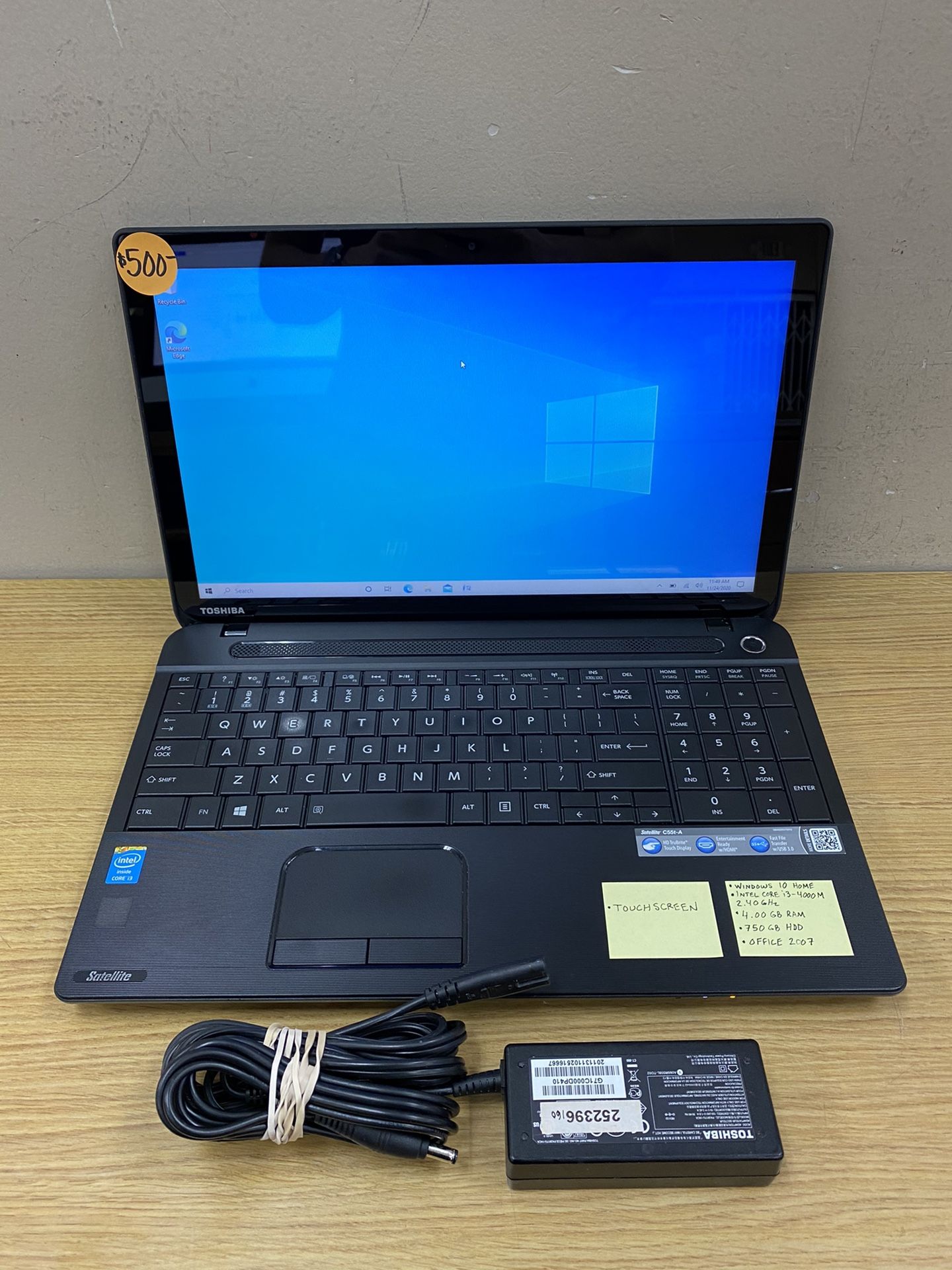 TOSHIBA LAPTOP COMPUTER