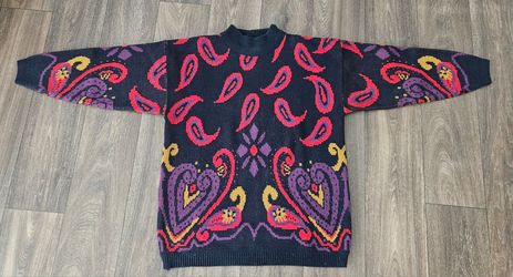 80's - 90's Vintage Colorful Womens Sweater SML Sport Ltd. Womens Size Medium $40