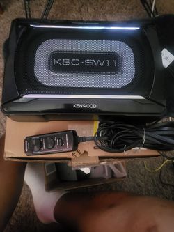 Kenwood under the seat speaker with remote  and android  10.1  head car stereo