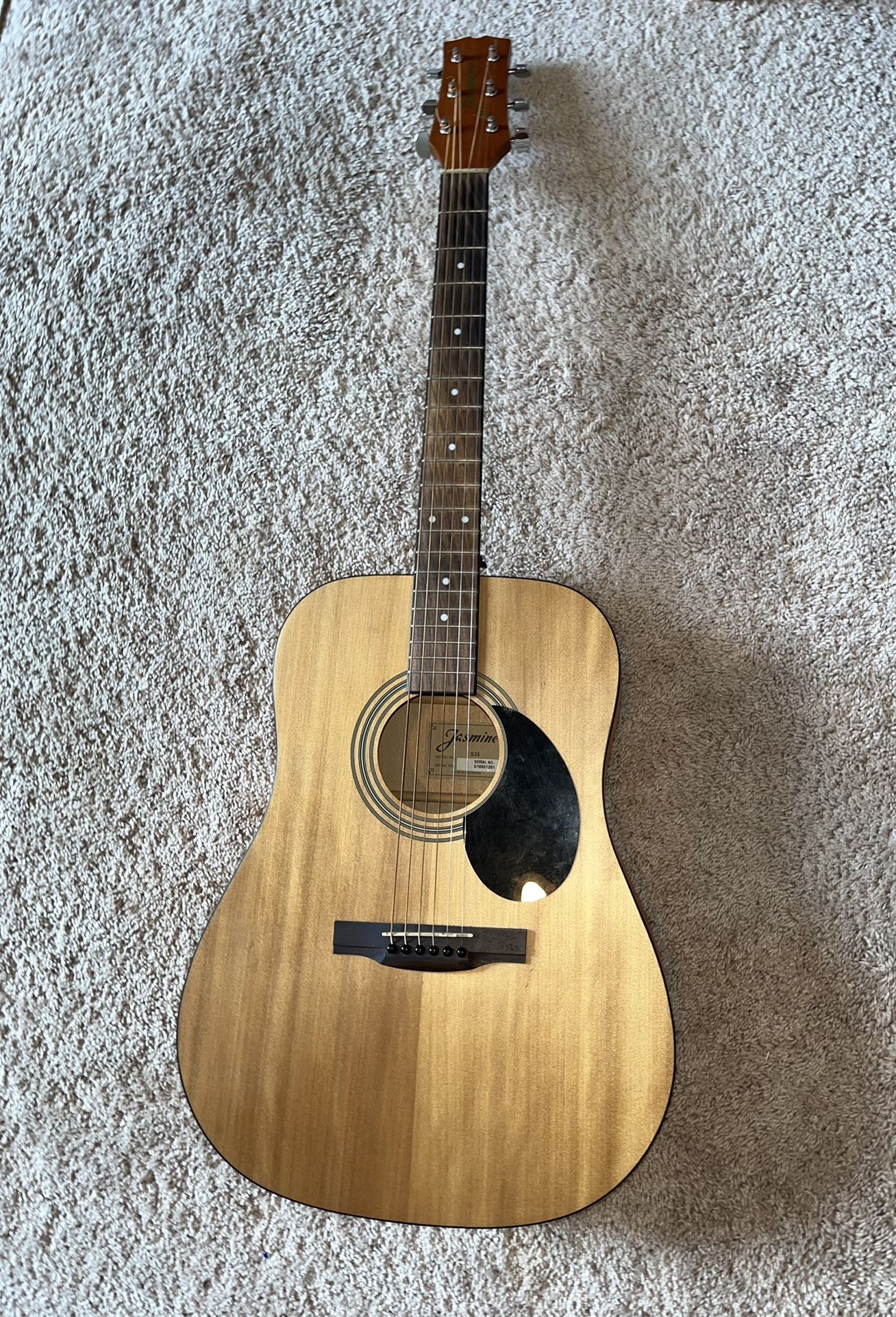 Jasmine S-35 and Fender Dreadnought Guitar Case