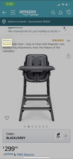 4moms Highchair Magnetic One Handed Tray Attachment