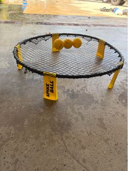 Spike ball net and balls