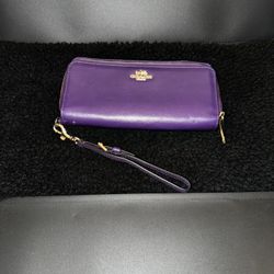 Coach Wristlet Wallet in Violet! 