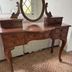 Antique Wood Vanity 