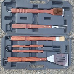 Tools Of The Trade 5 Pc Grilling BBQ Set In Case