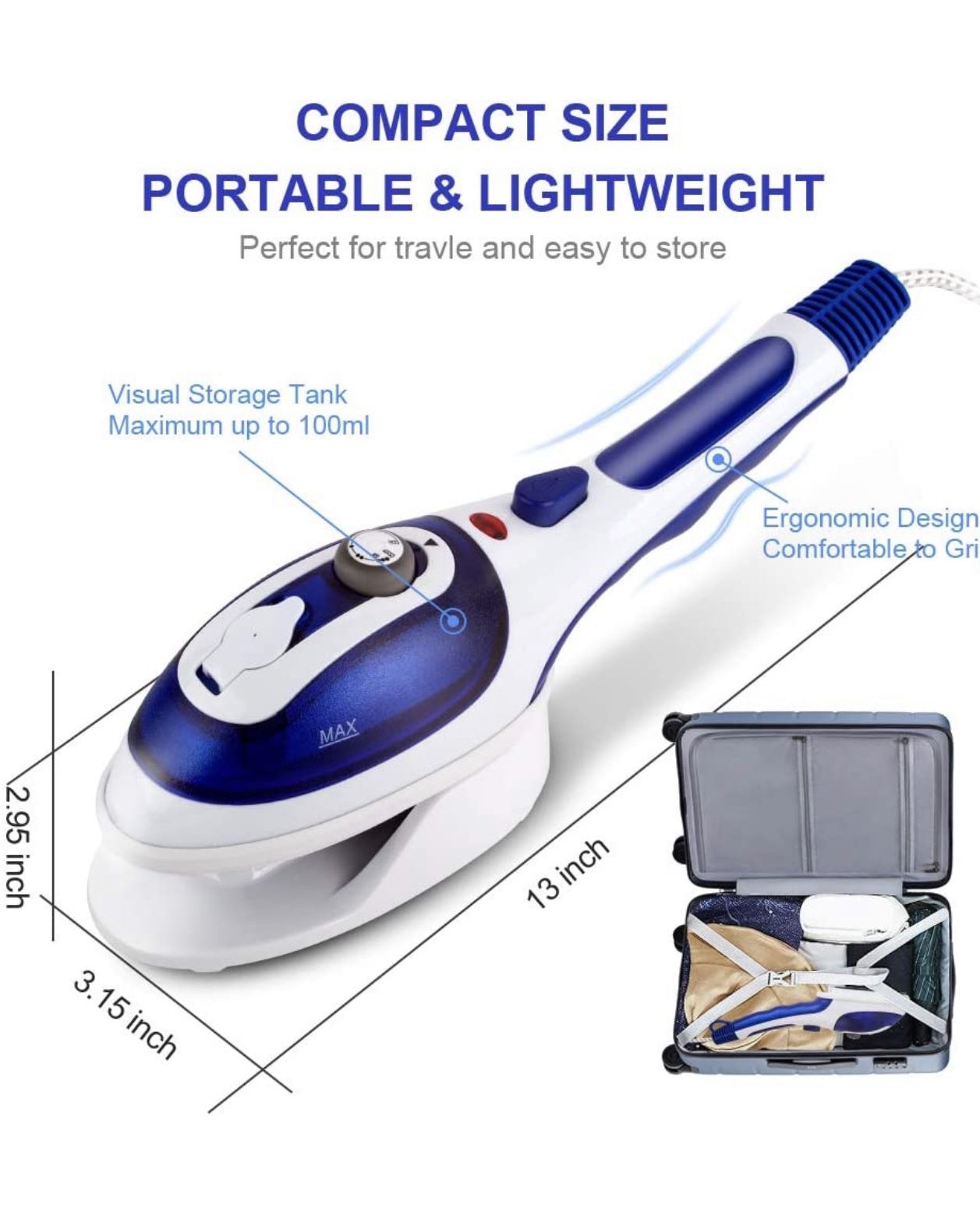 Handheld Steamer for Clothes,