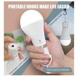 10- Pack of Rechargeable.Emergency LED bulbs