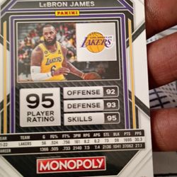Rare LeBron James Monopoly Prizm 