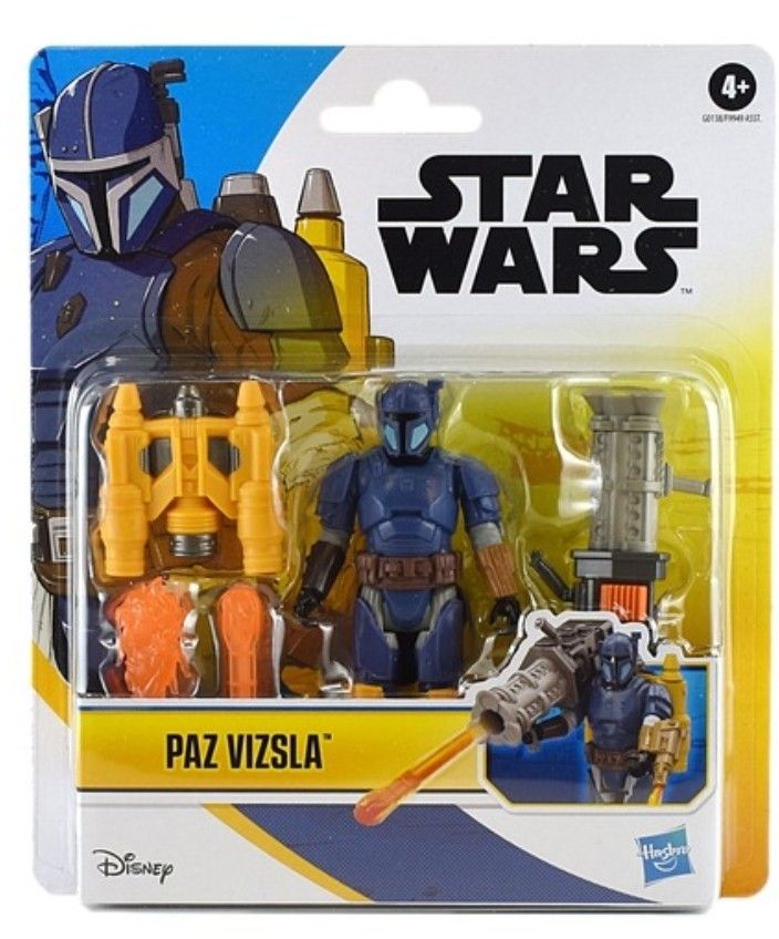 Star Wars Epic Hero Series Paz Vizsla 4" Action Figure & Gear