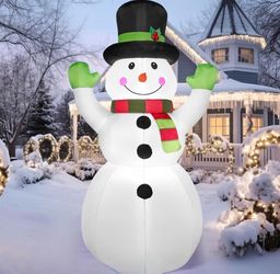 Christmas holiday led inflatable snowman