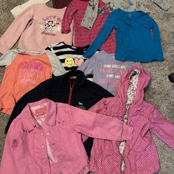 Lot Of Girl’s Long Sleeve Shirts And Jackets