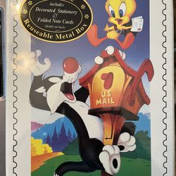 1998 Sylvester And Tweety Bird stationary Box