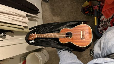 Acoustic Ukulele with case + snark tuner
