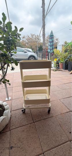 3-Tier Rolling Storage Cart – $10