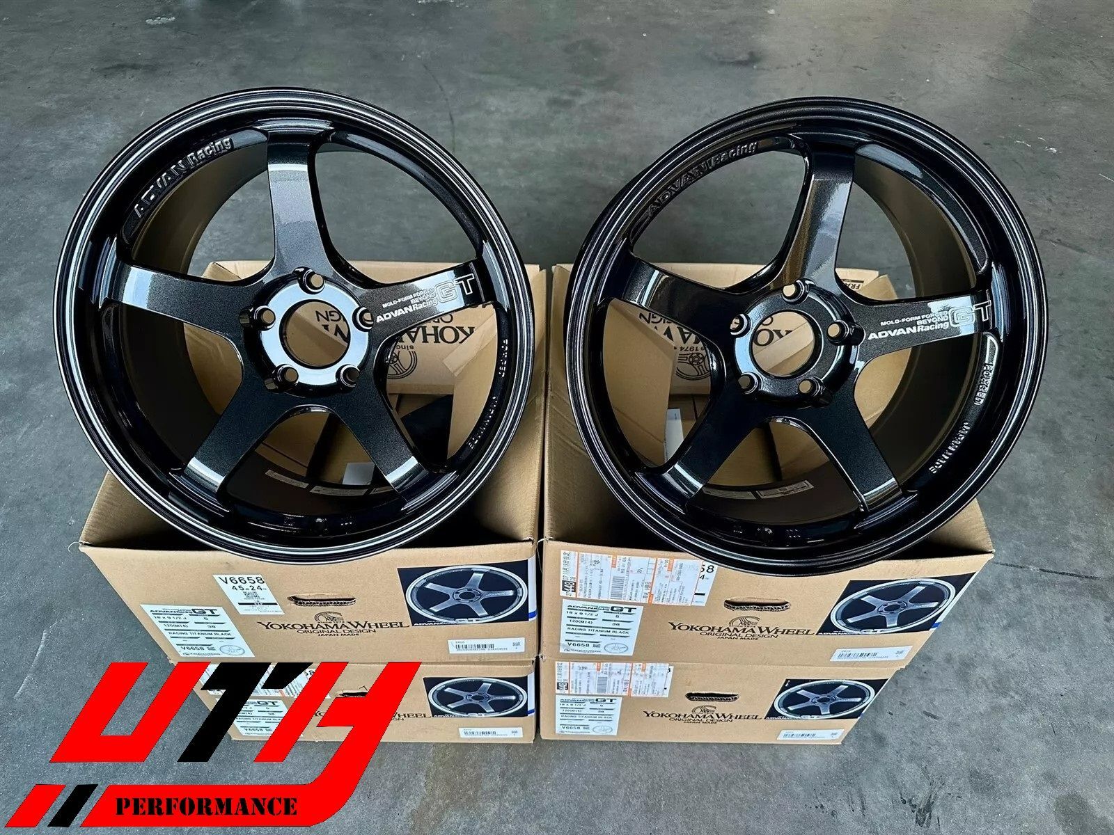 ADVAN RACING GT BEYOND 18x9.5 5x120 38 WHEEL RIM TITANIUM BLACK FOR ...