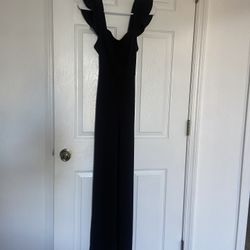 XS Black Romper Stretch Fitted