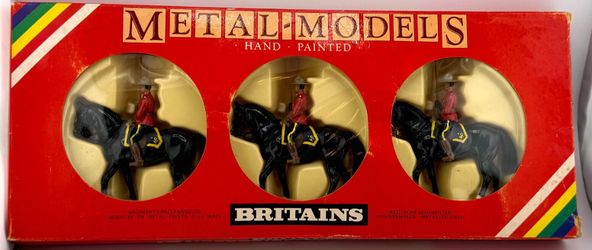 Britains Metal Models 7236 Royal Canadian Mounted Police RCMP Set NIB