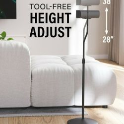 NEW SANUS HTBS Adjustable Speaker Stands (Pair) – Black