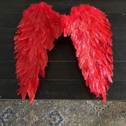 Red wings for costume brand new