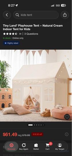 Tiny Land Playhouse Tent for Kids