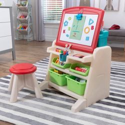 Step2 Flip & Doodle Easel Desk with Stool