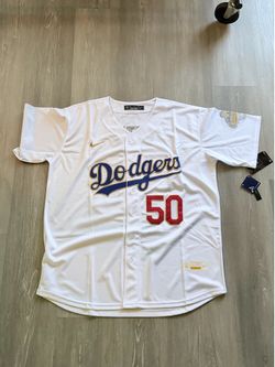 Gold and White Dodgers Betts Champ Jersey