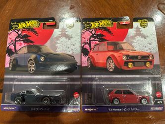 Hot Wheels Japan Historics 4 ‘73 Honda Civic Custom & Nissan Fairlady Z