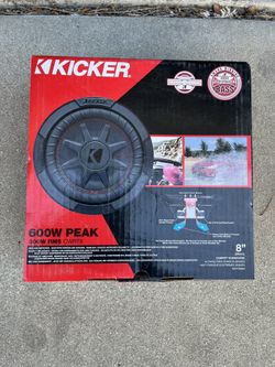 8” Kicker Shallow Mouth Subwoofer Set HOTTT